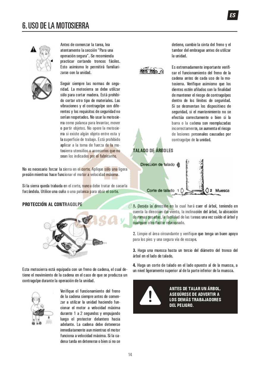 Pag. 14 - Instrucciones desbrozadora LHD52L